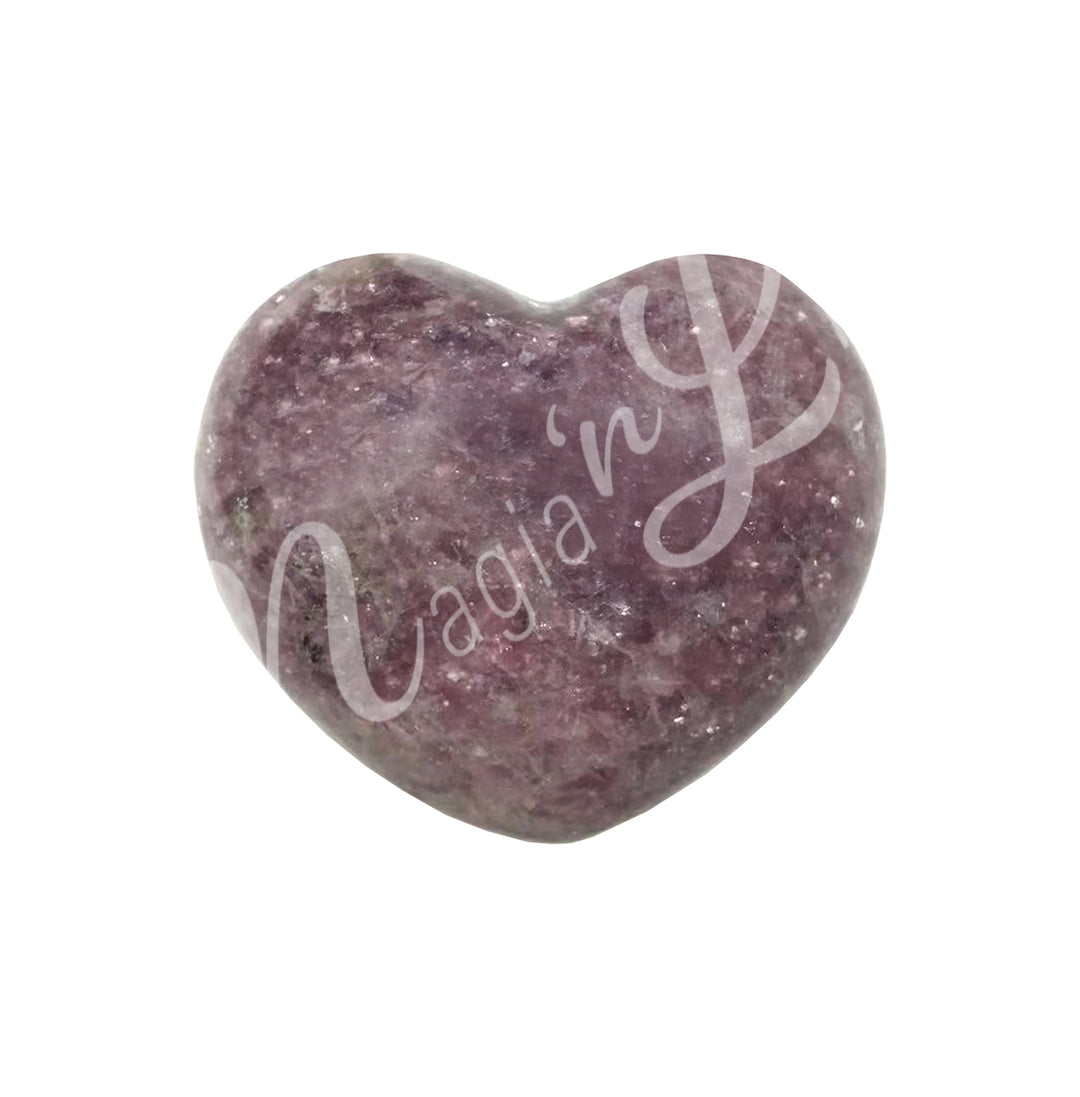 Heart Lepidolite 1.5 X 1.75″