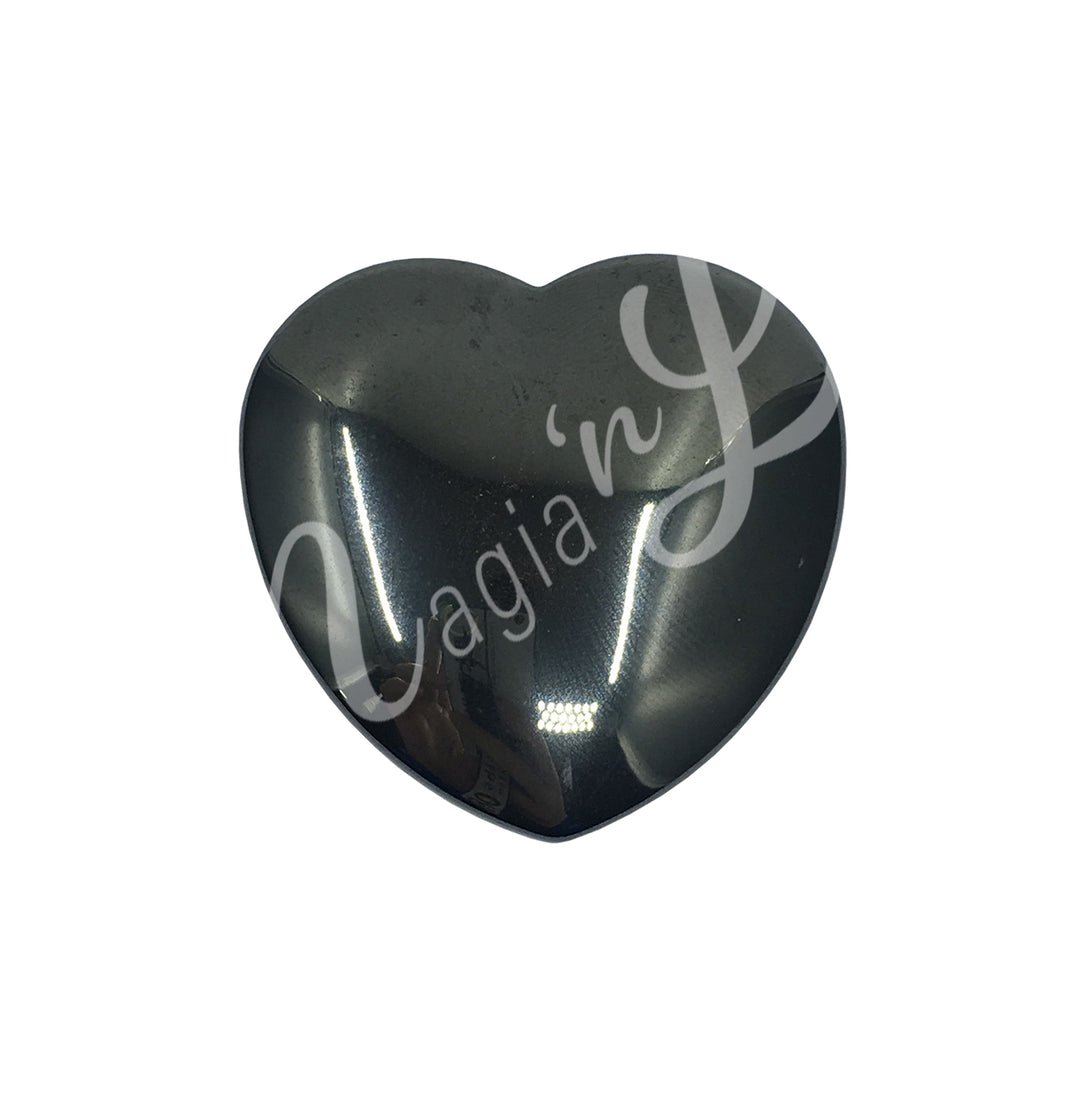 Corazón de Hematita 1,5 X 1,75″