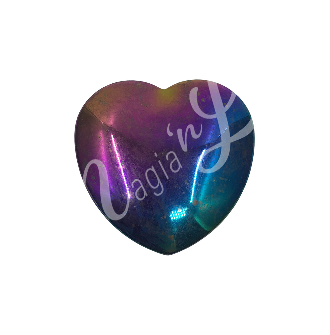 Heart-shaped Rainbow hematite.