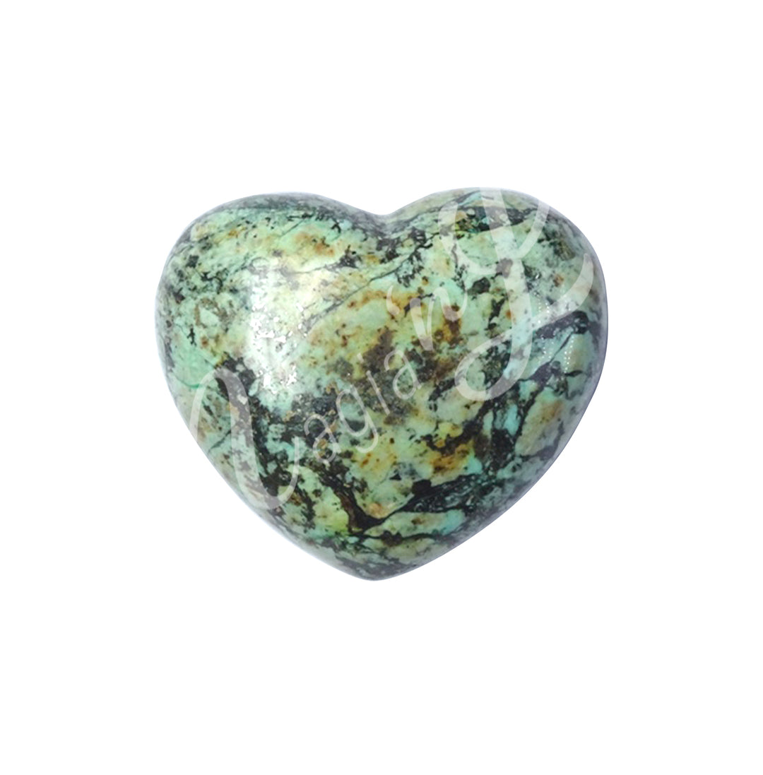 Heart-shaped african turquoise.