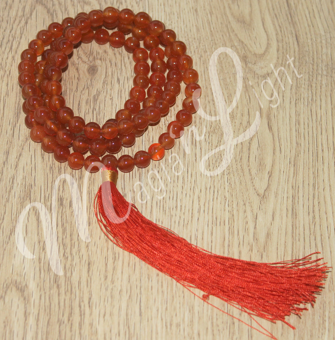Japamala Carnelian 33-37″L
