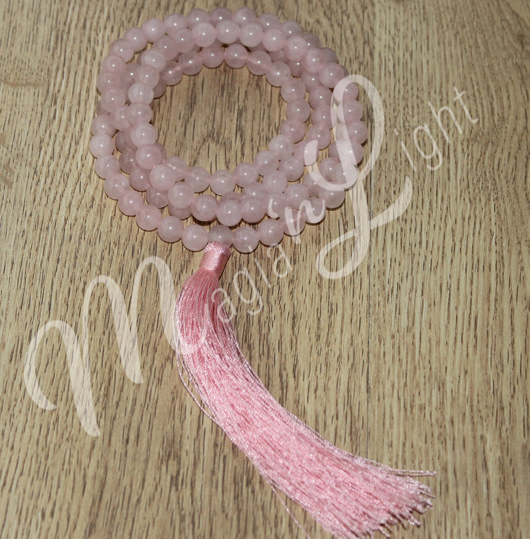 Japamala Rose Quartz 33-37″L