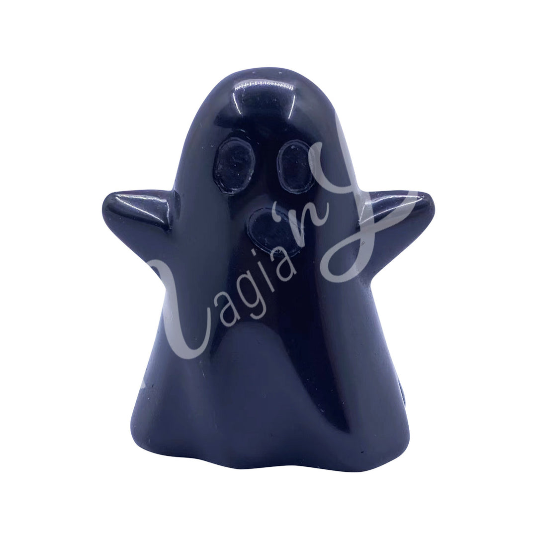 Figurine Ghost Black Obsidian 2"