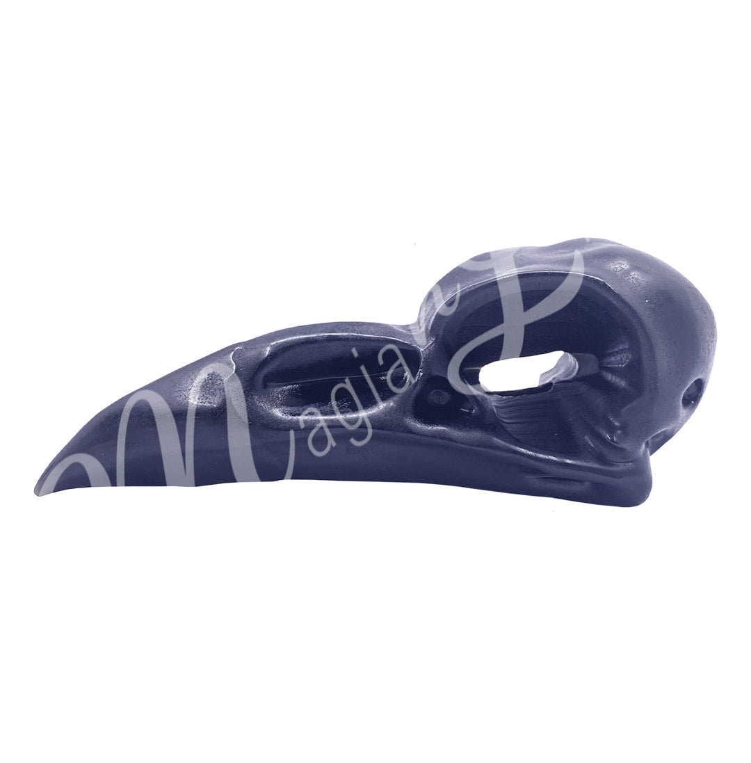 Calavera de Cuervo de Obsidiana Negra 4.5"