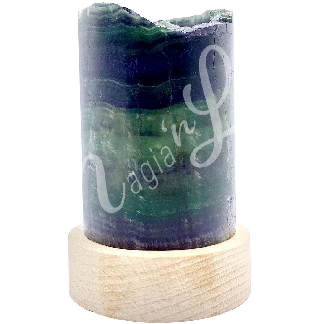Lamp Fluorite Cylinder 3-5"dia.