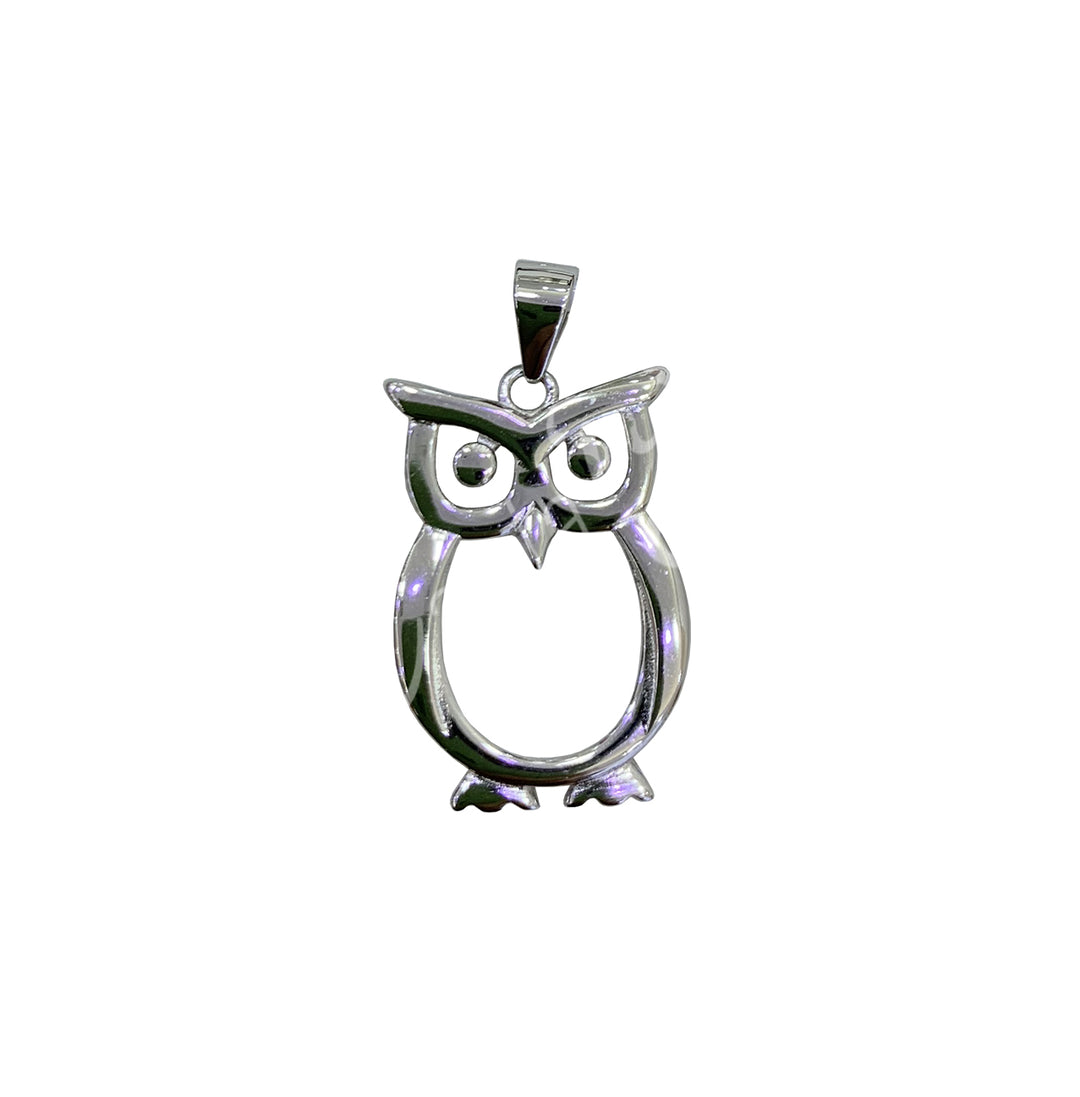 Sterling Silver Pendant Owl