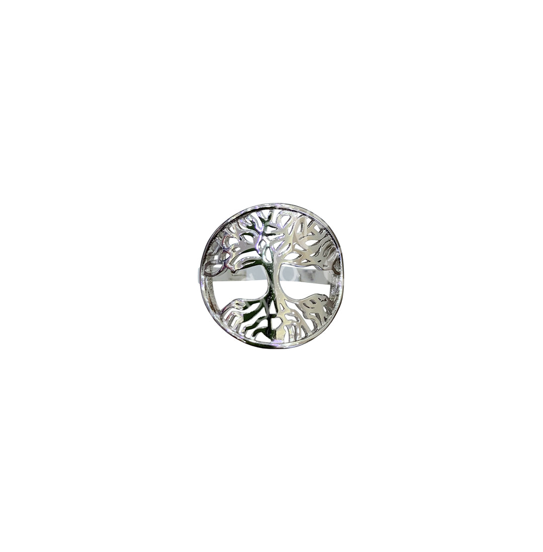 Sterling Silver Ring Tree of Life 0.75"dia