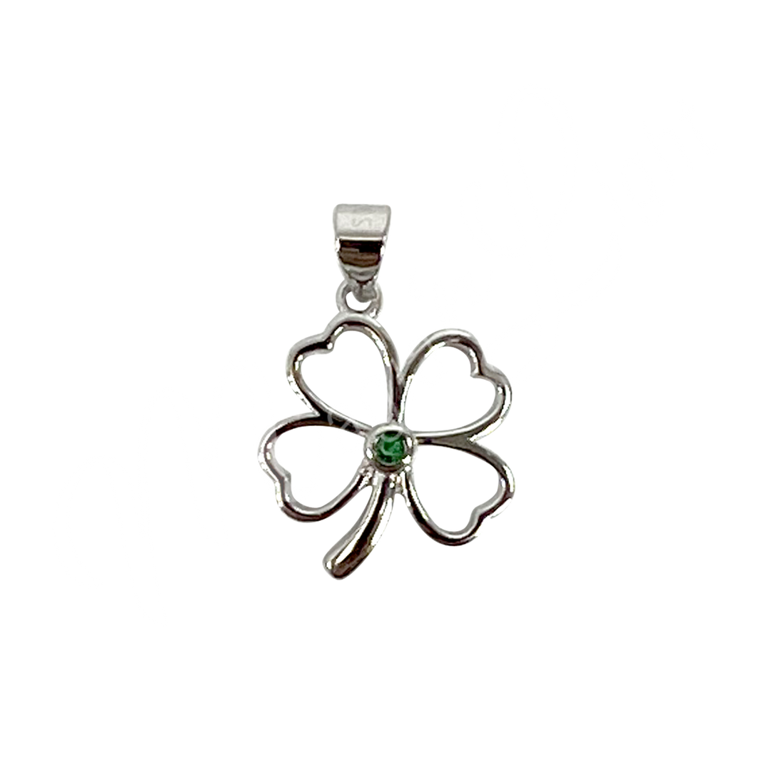 Sterling Silver Pendant Lucky Clover