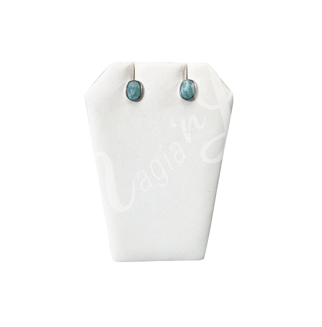 Pendientes de Plata Esterlina con Larimar