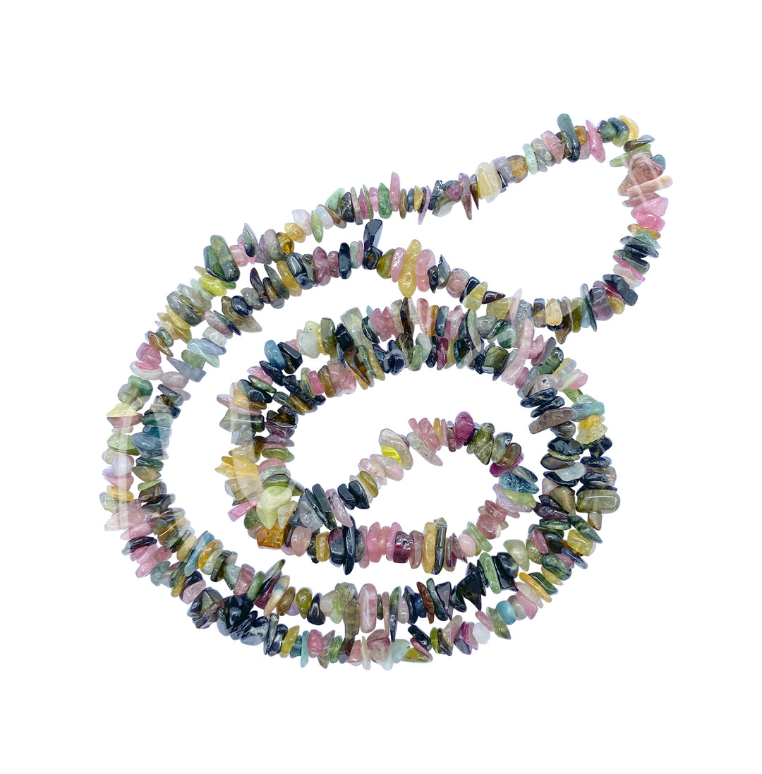 Collar de Chips de Turmalina Mixta (5-8 mm) 32"