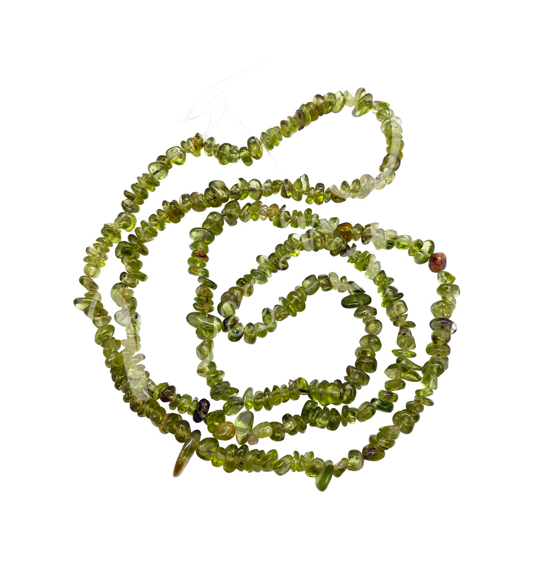 Chips Necklace Peridot (5-8mm) 32"L