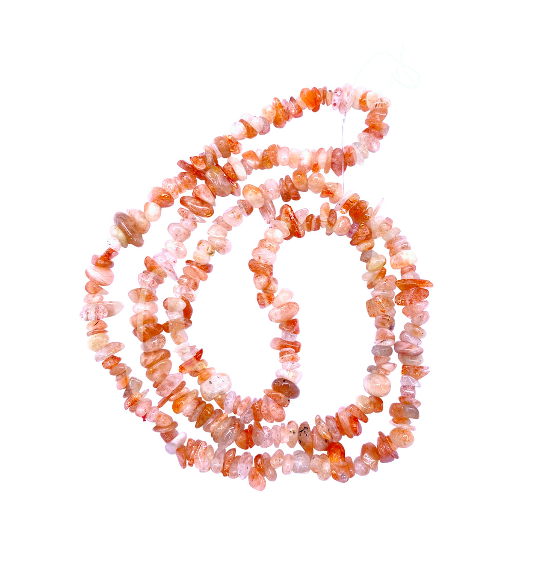 Chips Necklace Sunstone (5-8mm) 32"L