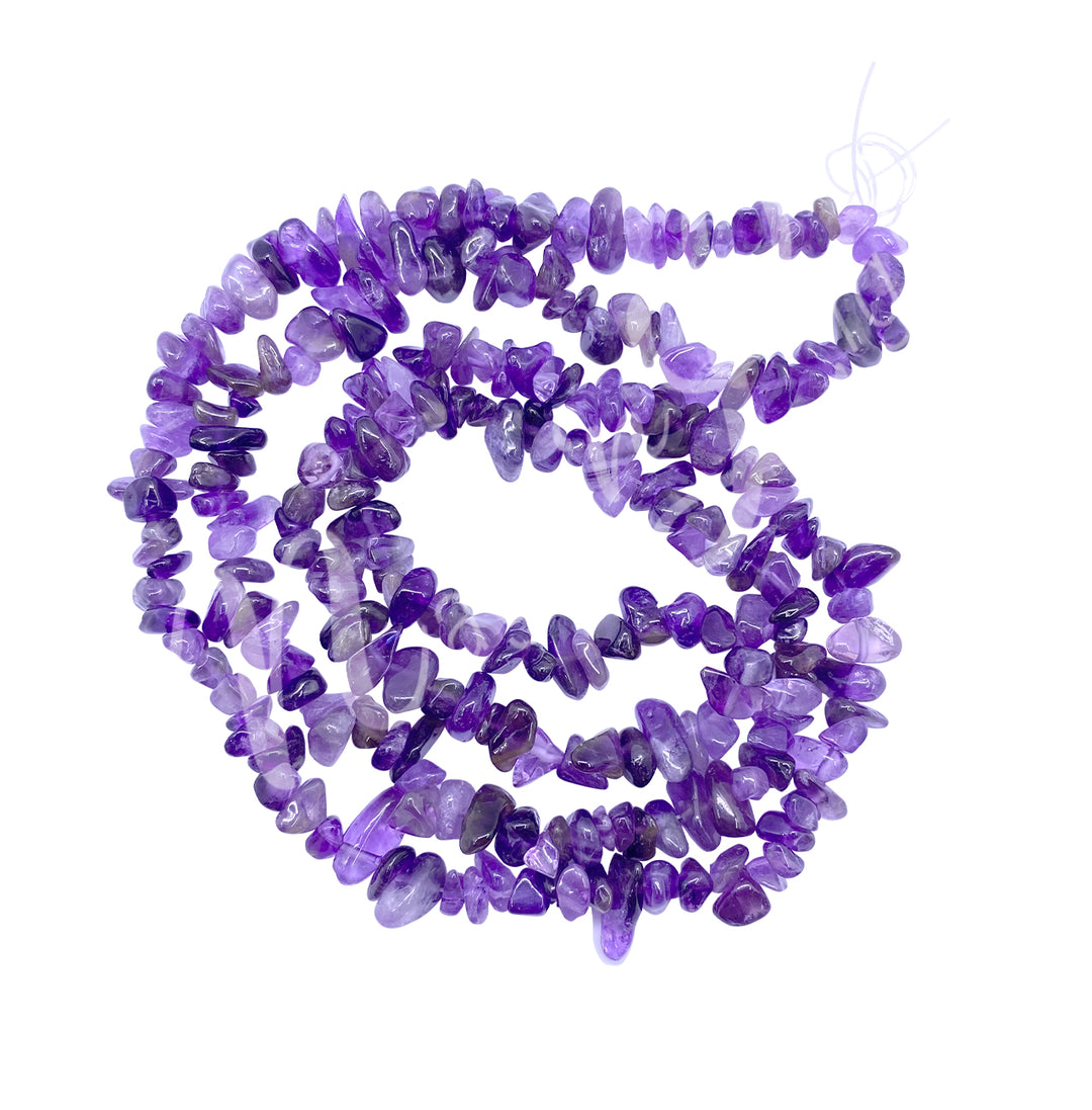 Chips Necklace Amethyst (5-8mm) 32"L