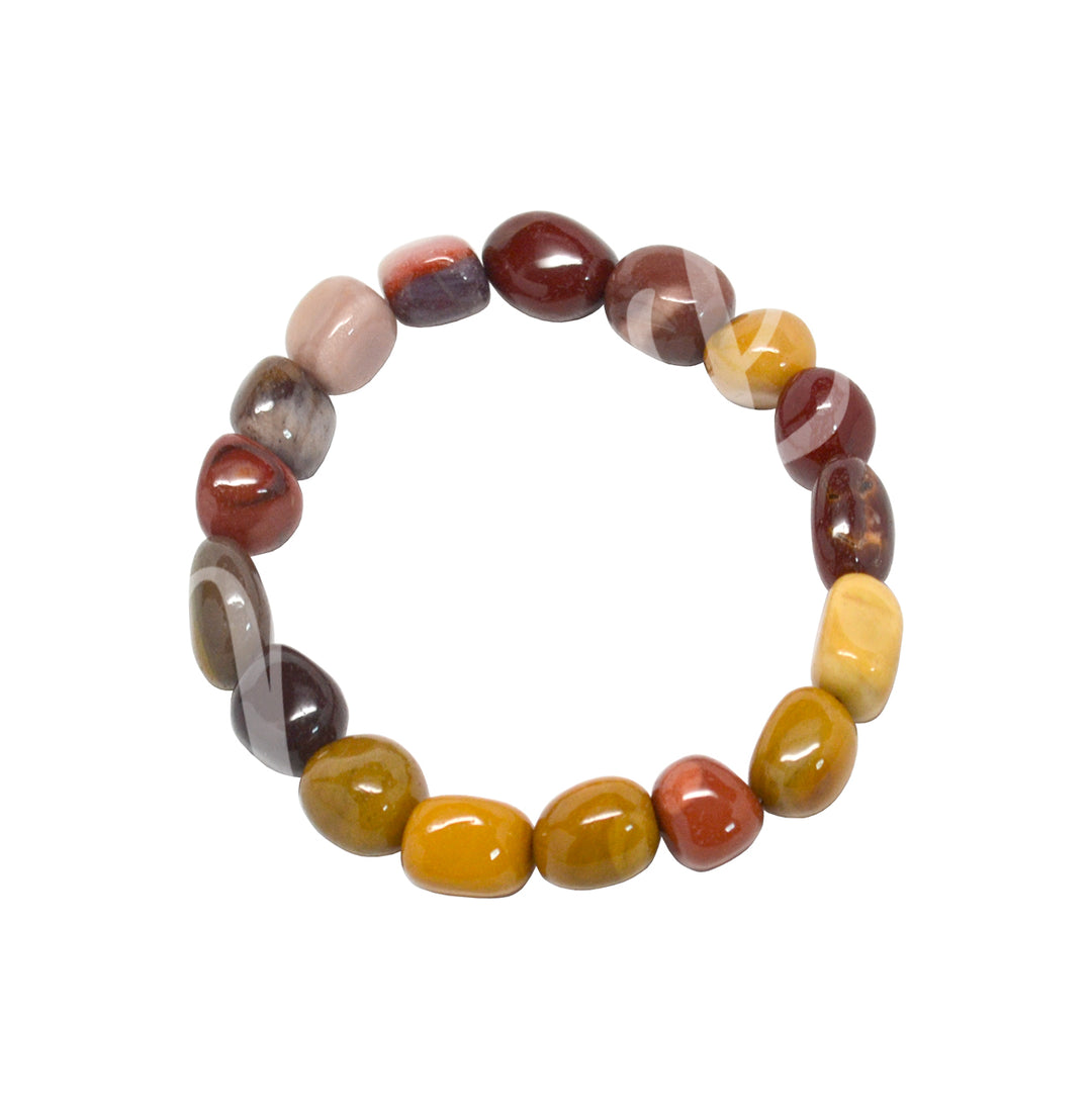 Bracelet Tumbled Stones Mookaite (12-15mm) 7-7.5"