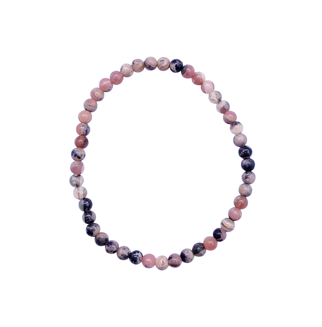 Bracelet Rhodochrosite (2-4mm) 7.25-7.45"