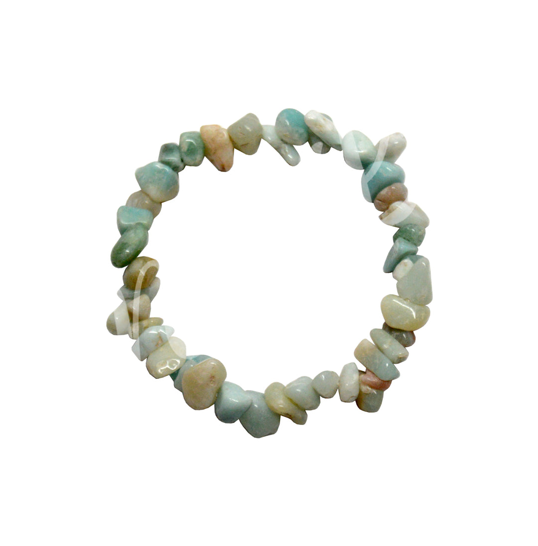 Bracelet Chips Amazonite (5-8mm) 7.5"
