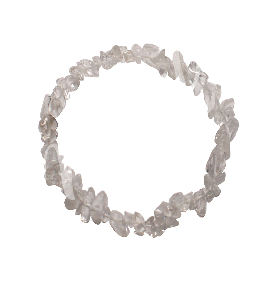 Bracelet Chips Crystal Quartz (6-7 mm) 7.15-7.25"