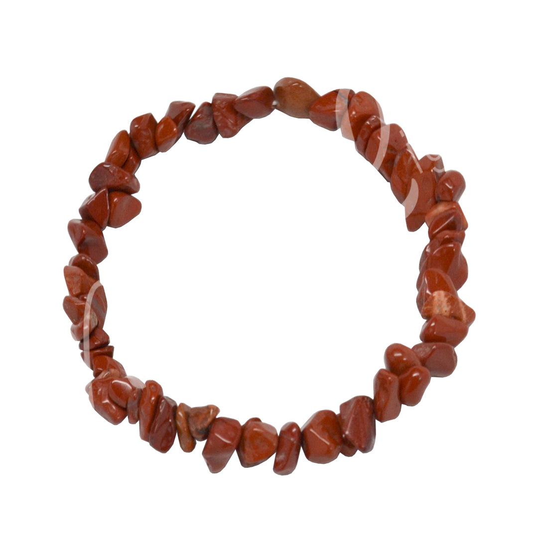 Bracelet Chips Red Jasper (5-8mm) 7.5"