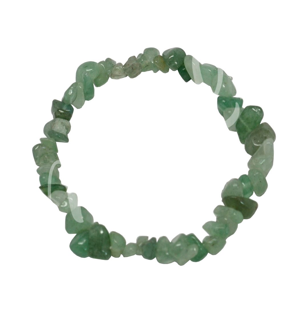 Bracelet Chips Green Aventurine (5-8mm) 7.5"