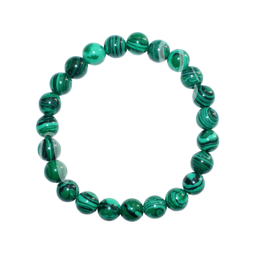 Bracelet Synthetic Malachite (8-8.5mm) 7.15-7.25"