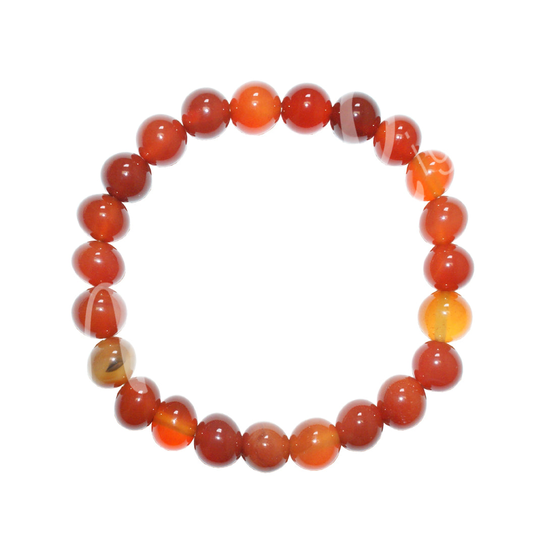 Bracelet Red Agate (8-8.5mm) 7.15-7.25"