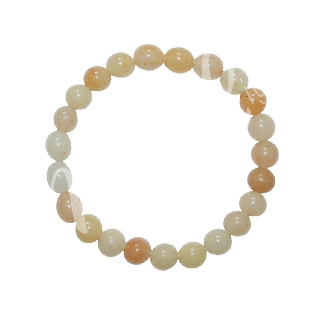 Bracelet Yellow Jade (8-8.5mm) 7.15-7.25"