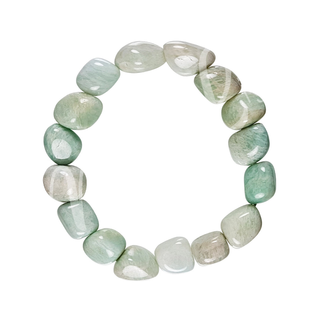 Bracelet Tumbled Stones Amazonite (12-15mm) 7-7.5"