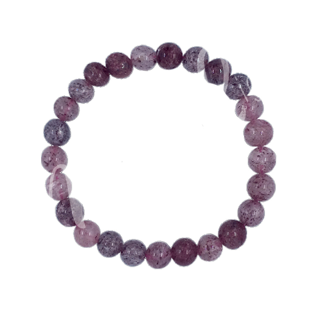 Bracelet Strawberry Quartz (8-8.5mm) 7.15-7.25"