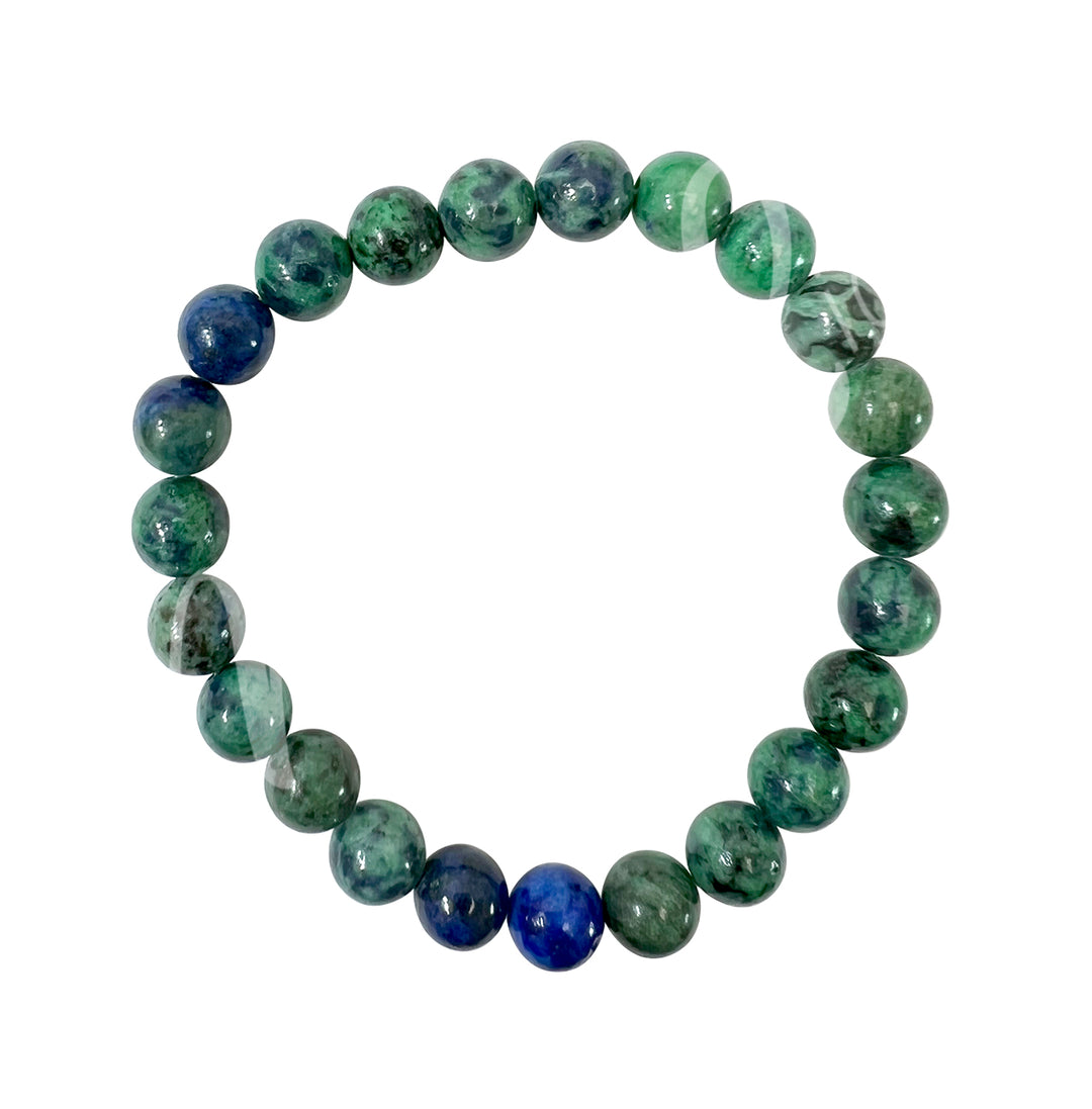 Bracelet Dyed Chrysocolla (8-8.5mm) 7.15-7.25"