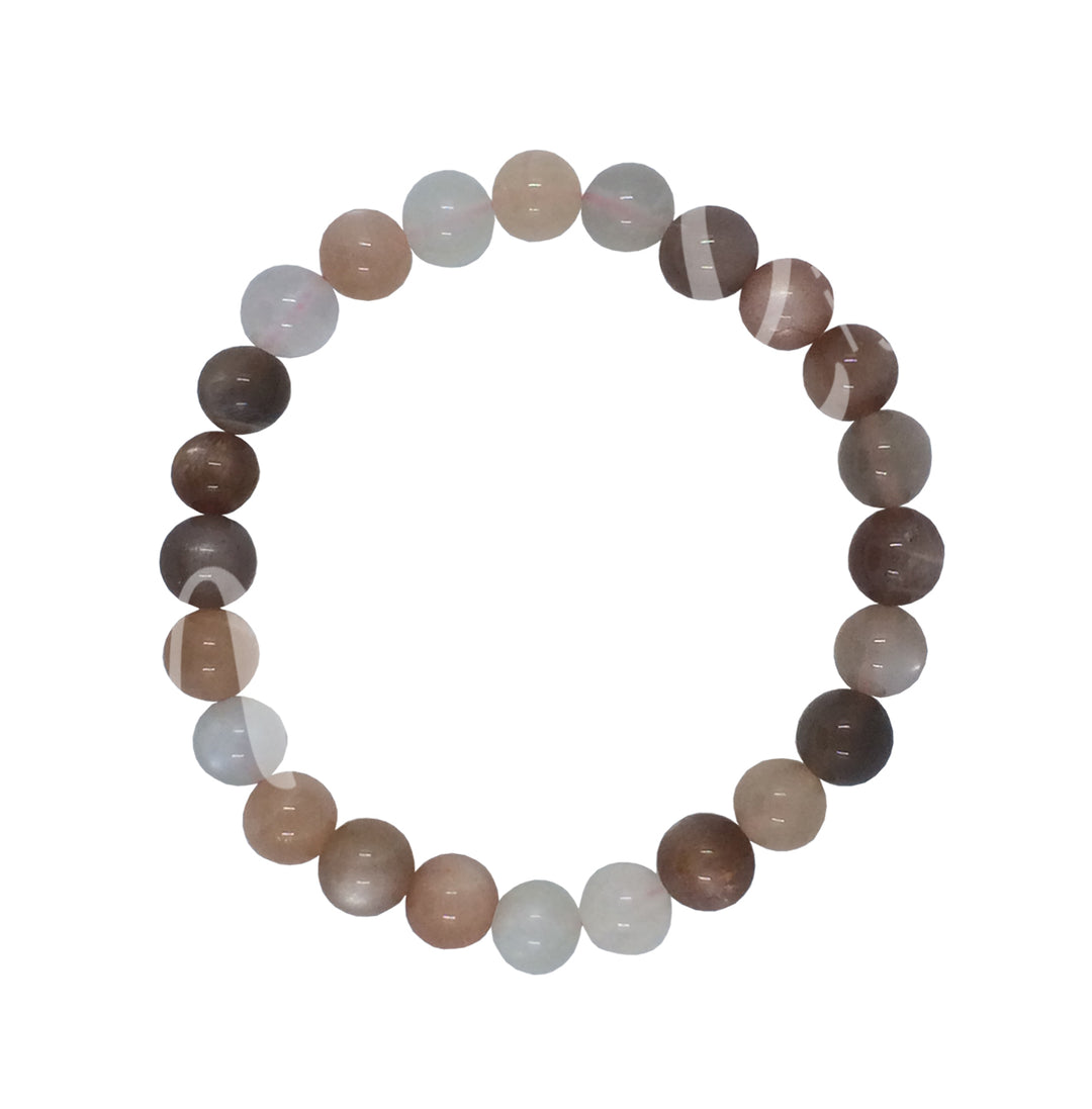 Bracelet Multi Moonstone (8-8.5mm) 7.15-7.25"