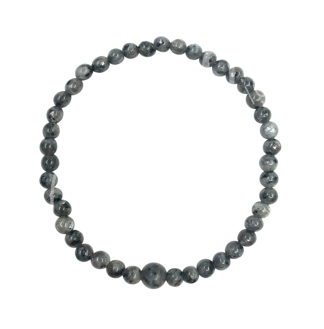 Bracelet Black Labradorite (4-4.5mm) 7.15-7.25"