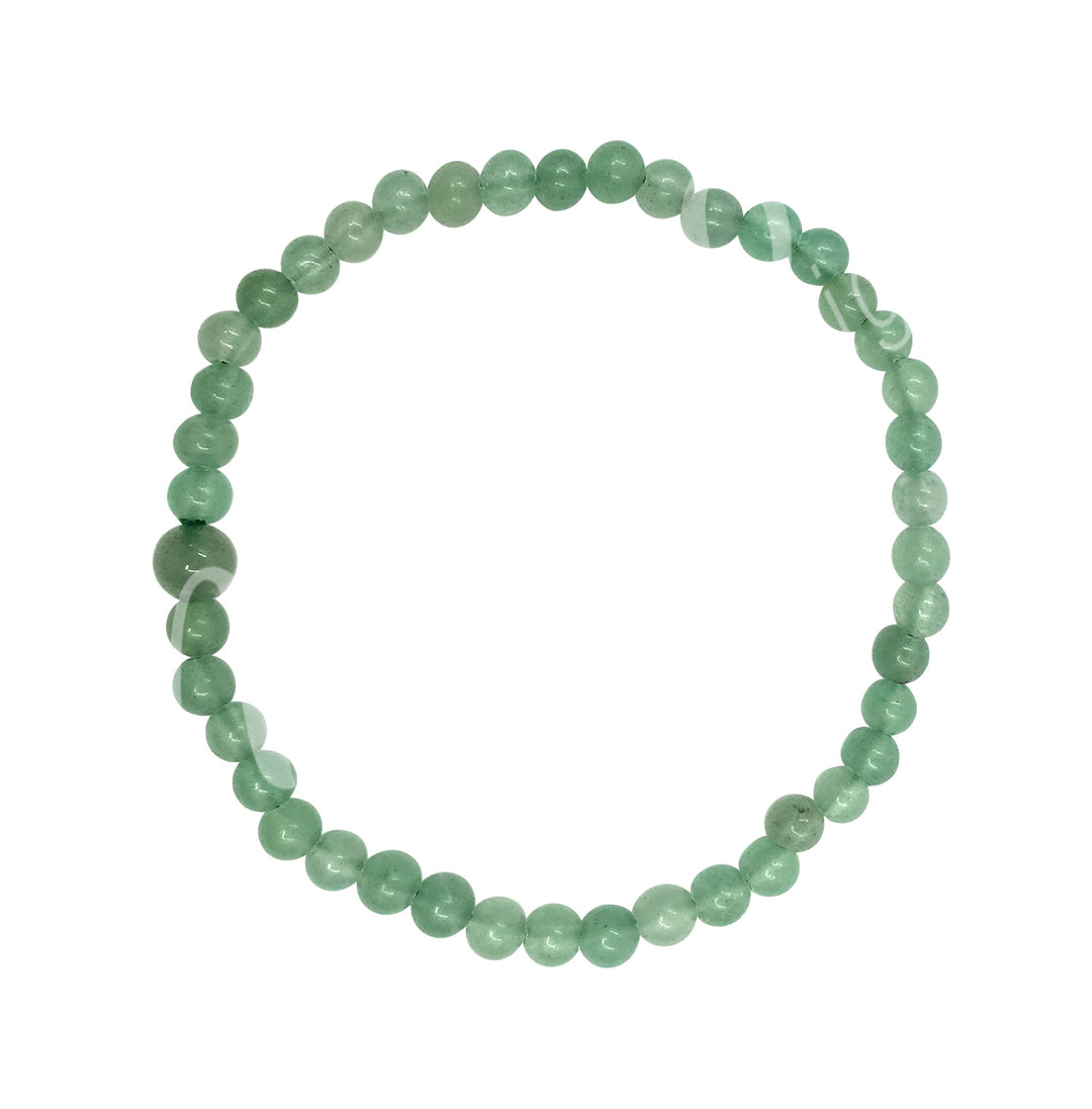 Bracelet Aventurine, Green (4-4.5 mm) 7.15-7.25"