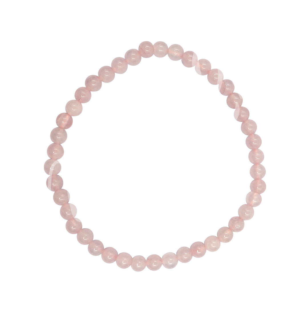 Bracelet Rose Quartz (4-4.5mm) 7.15-7.25"