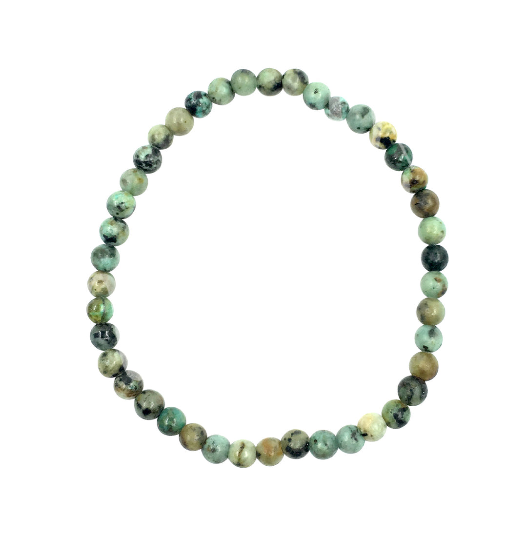 Bracelet African Turquoise (4-4.5mm) 7.15-7.25"