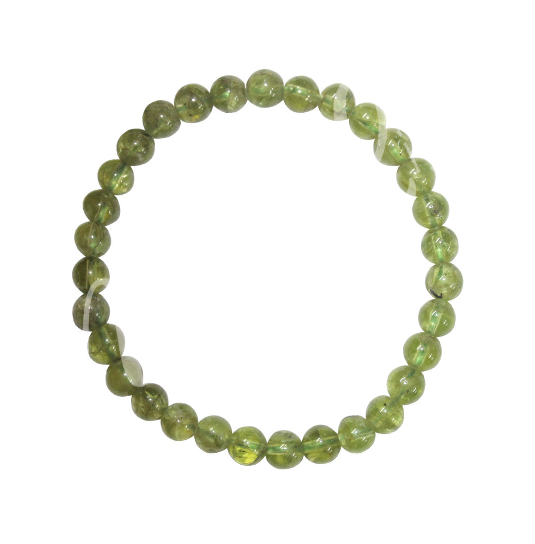 Bracelet Peridot (6mm) 7.15-7.25"
