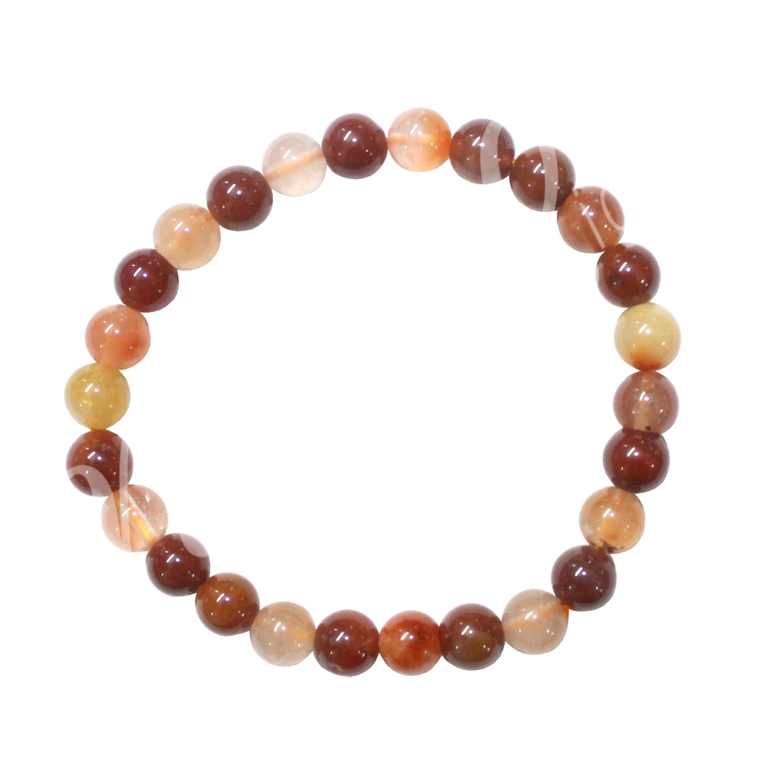 Pulsera Cuarzo Rutilado Multicolor (6-8mm) 7,15-7,25"