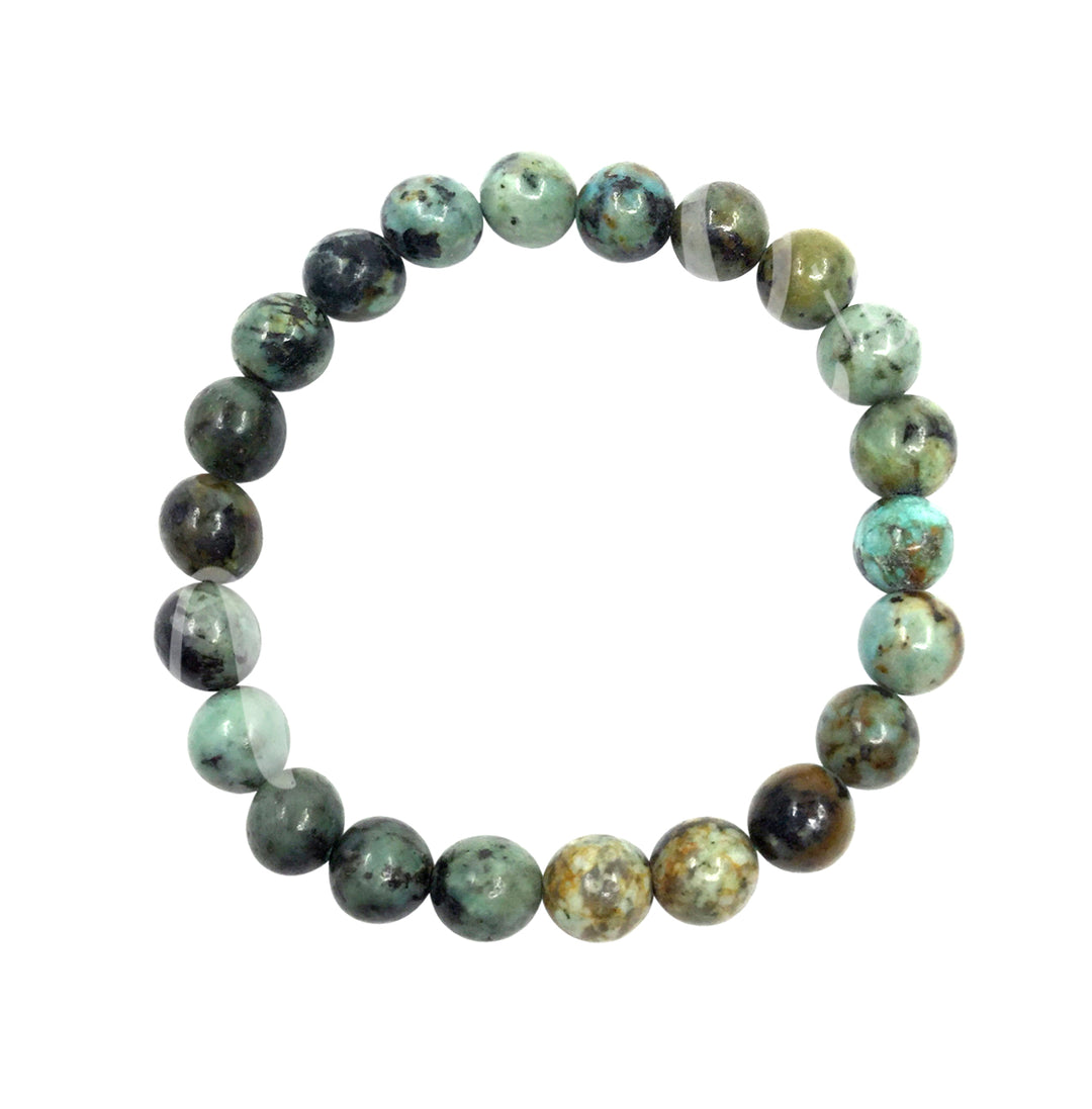 Bracelet African Turquoise (8-8.5mm) 7.15-7.25"