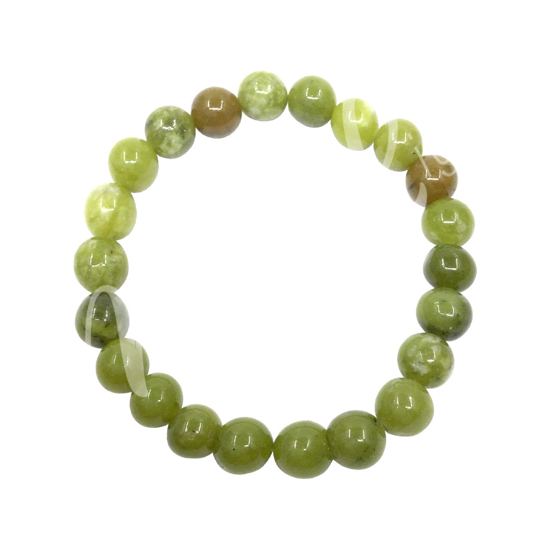 Bracelet Chinese Jade (8-8.5mm) 7.15-7.25"
