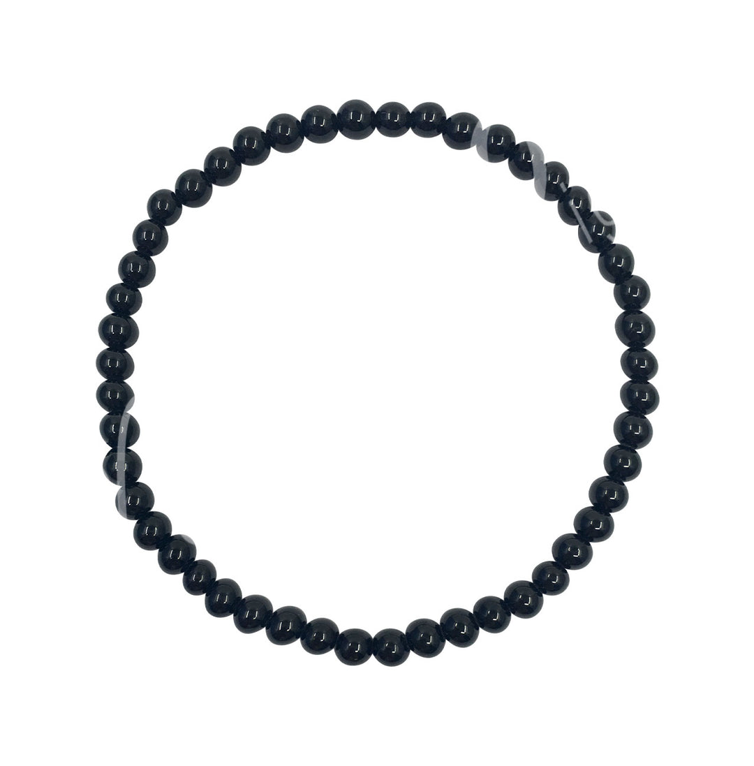 Bracelet Black Tourmaline (4-4.5mm) 7.15-7.25"