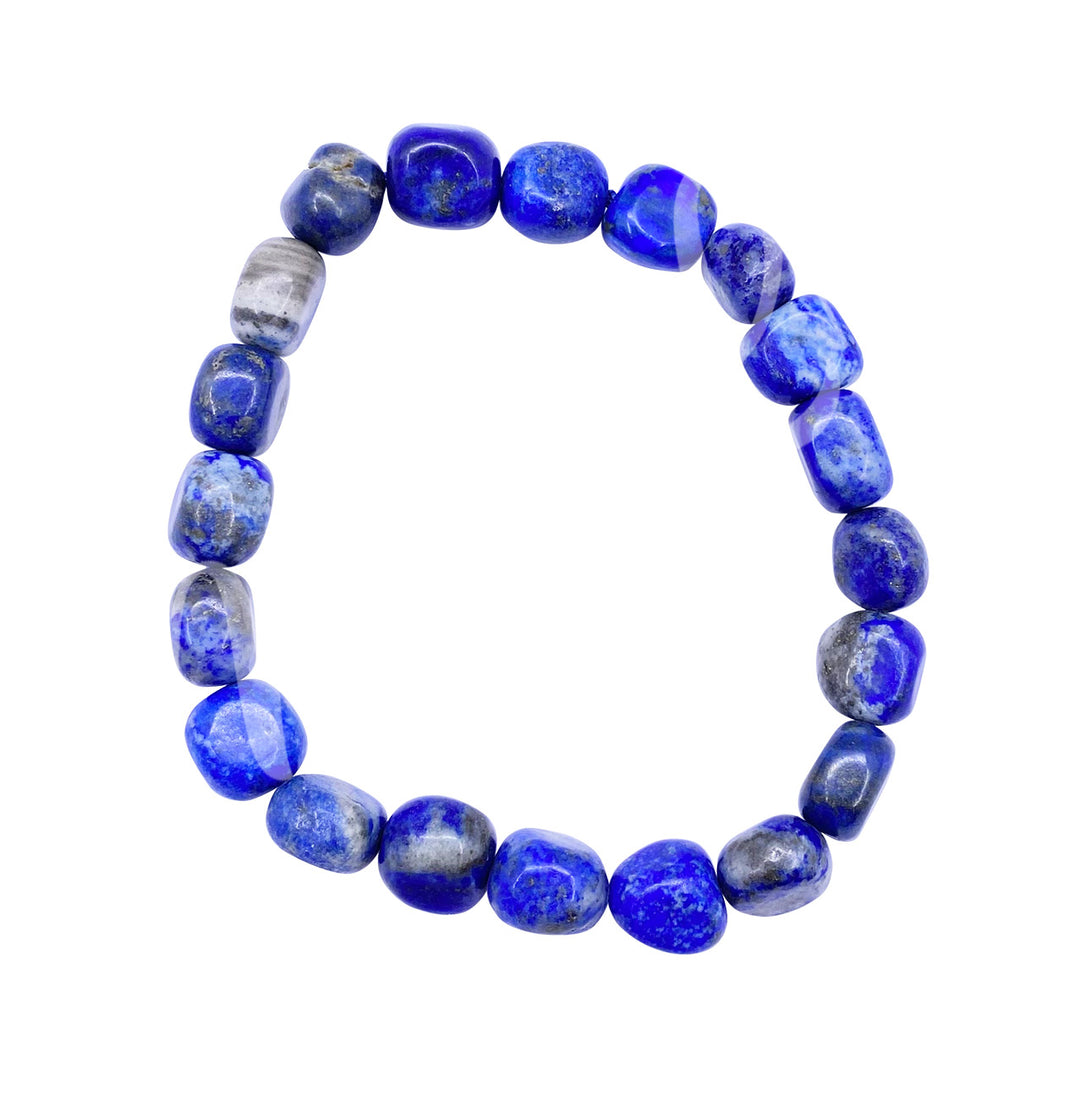 Bracelet Tumbled Stones Lapis Lazuli (6-8mm) 7.45-7.5"