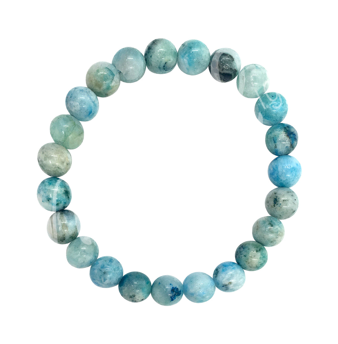 Bracelet Hemimorphite (8-8.5mm) 7.15-7.25"