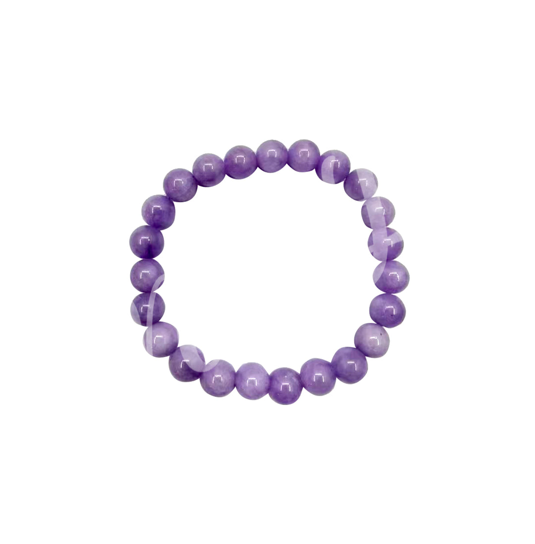 Bracelet Lavender Jade (8mm) 7.15-7.25"