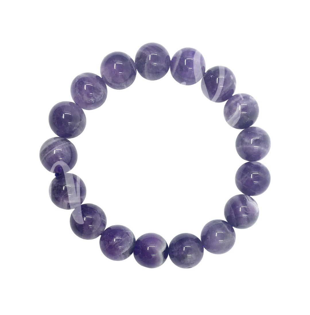 Bracelet Chevron Amethyst (12mm) 8-8.15"