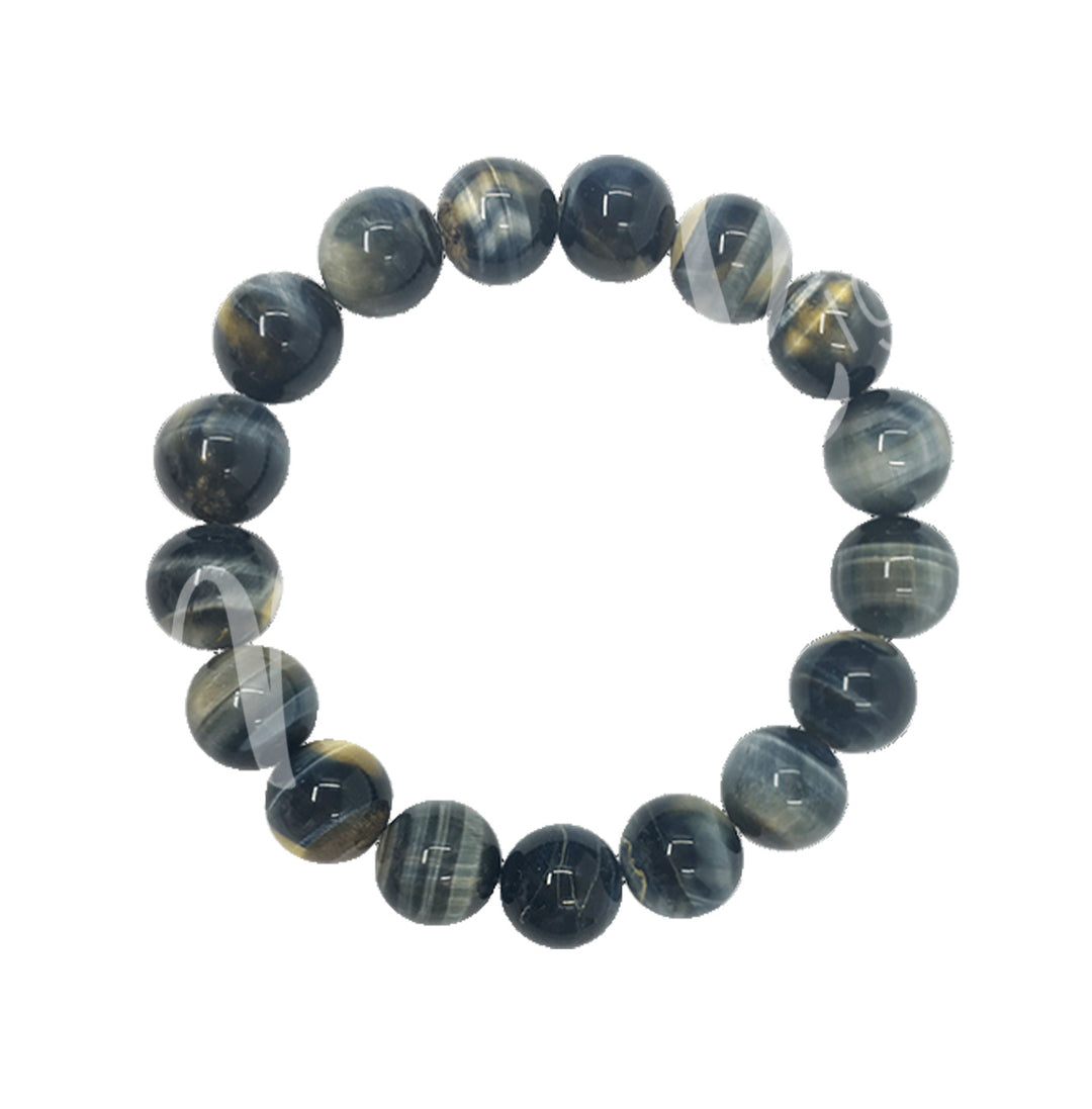 Bracelet Blue & Gold Tiger Eye (12mm) 8-8.15"