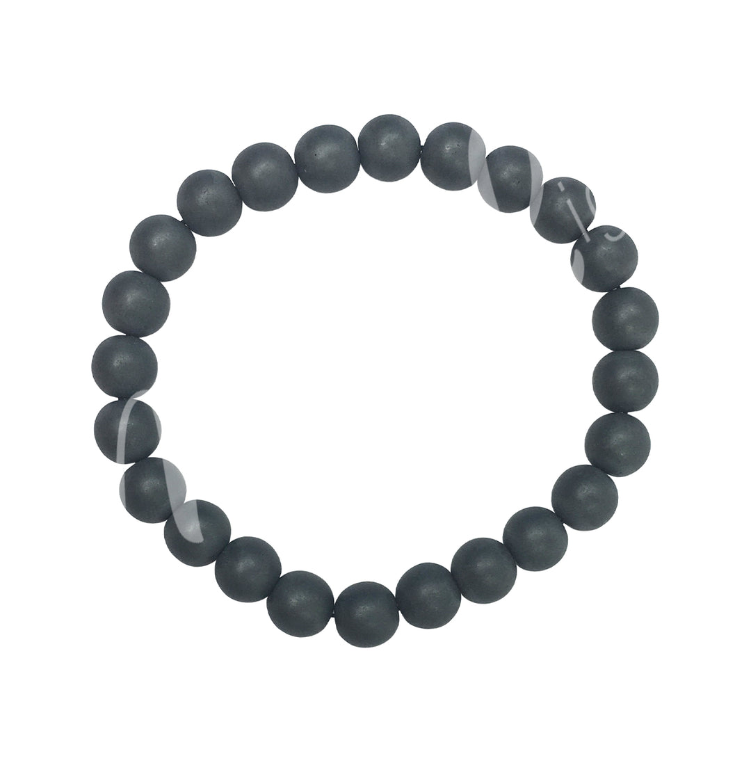 Bracelet Matte Hematite (8-8.5mm) 7.15-7.25"