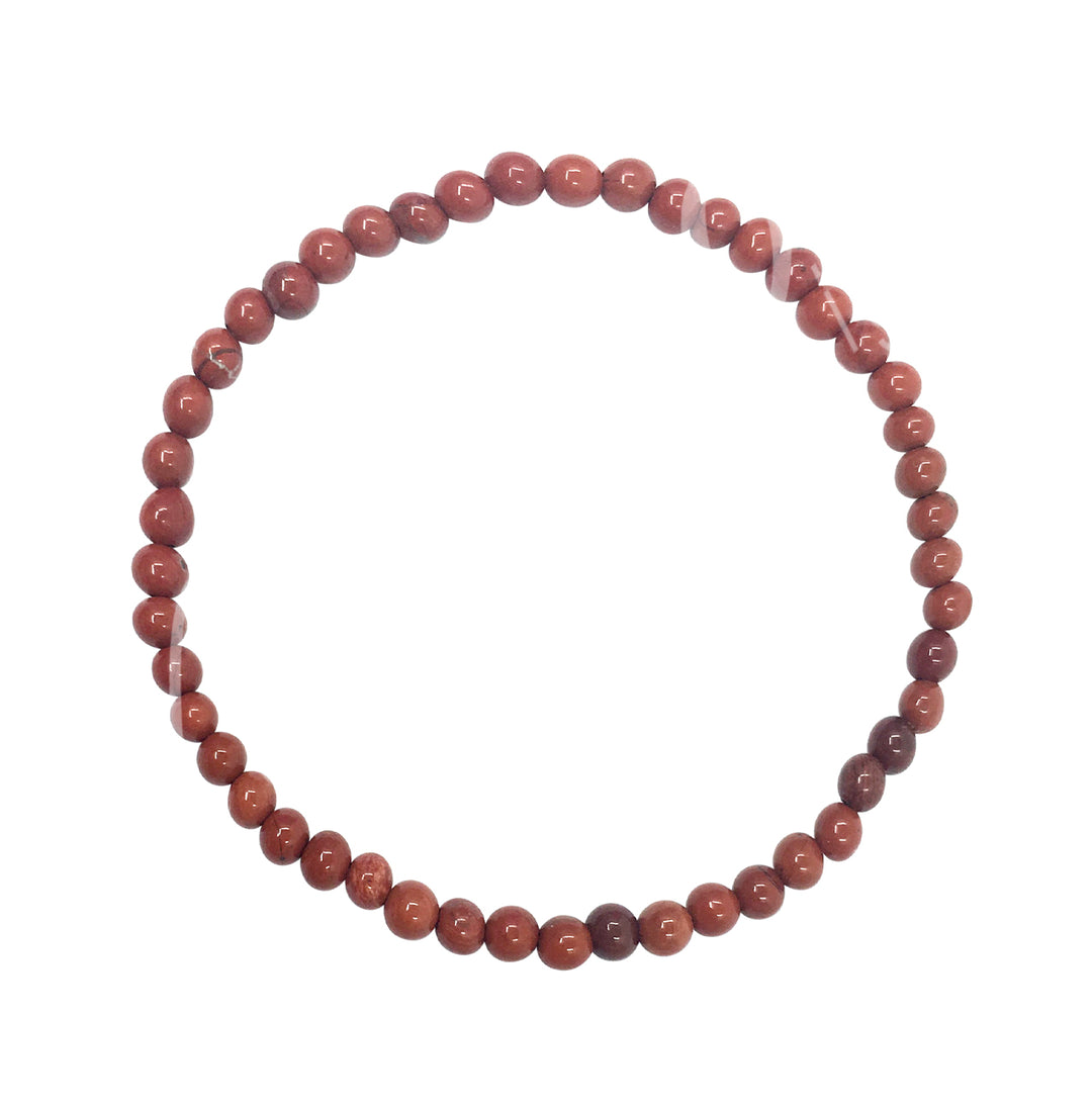 Bracelet Red Jasper (4-4.5mm) 7.15-7.25"