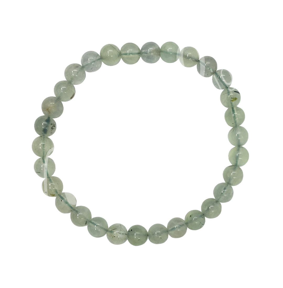 Bracelet Prehnite (6mm) 7.15-7.25"