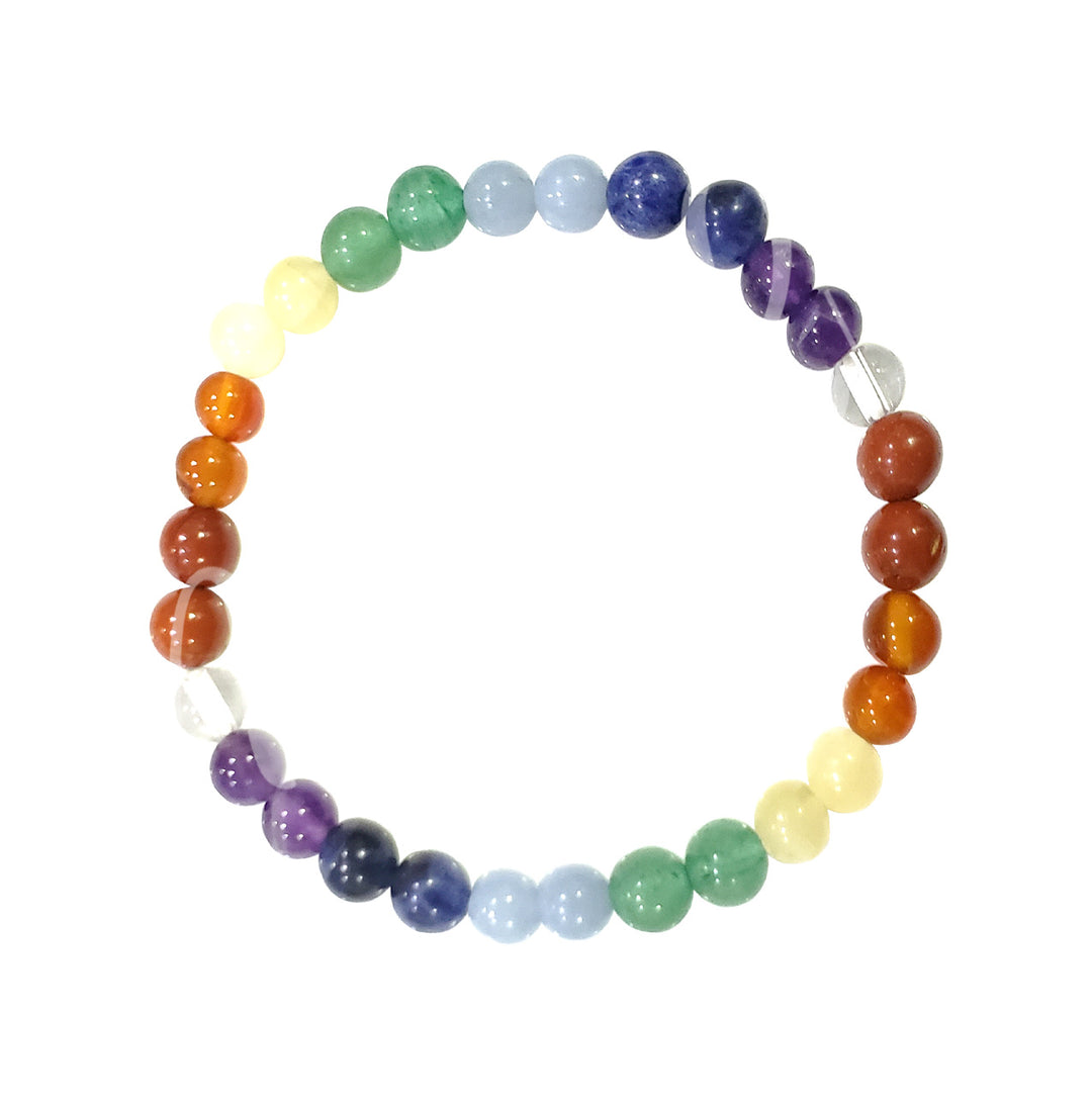Bracelet Chakras (6-6.5mm) 7.15-7.25"