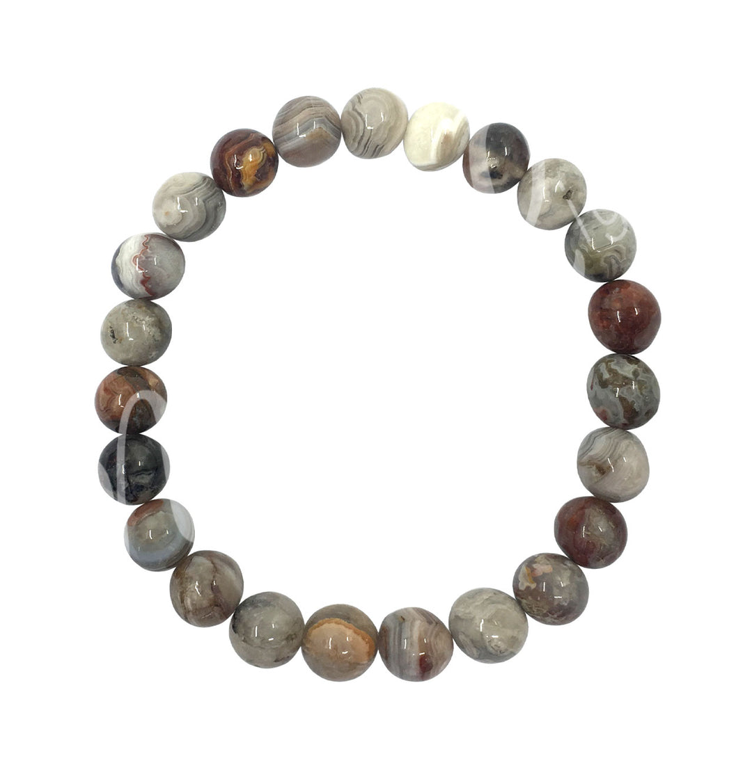 Bracelet Laguna Lace Agate (8-8.5mm) 7.15-7.25"