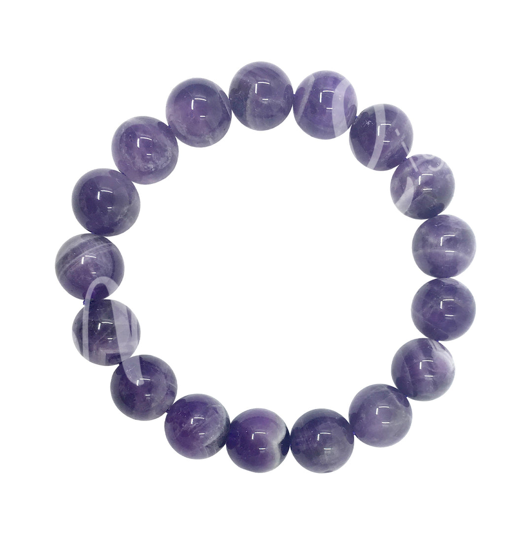 Bracelet Amethyst AB (10-10.5mm) 7.65-7.75"